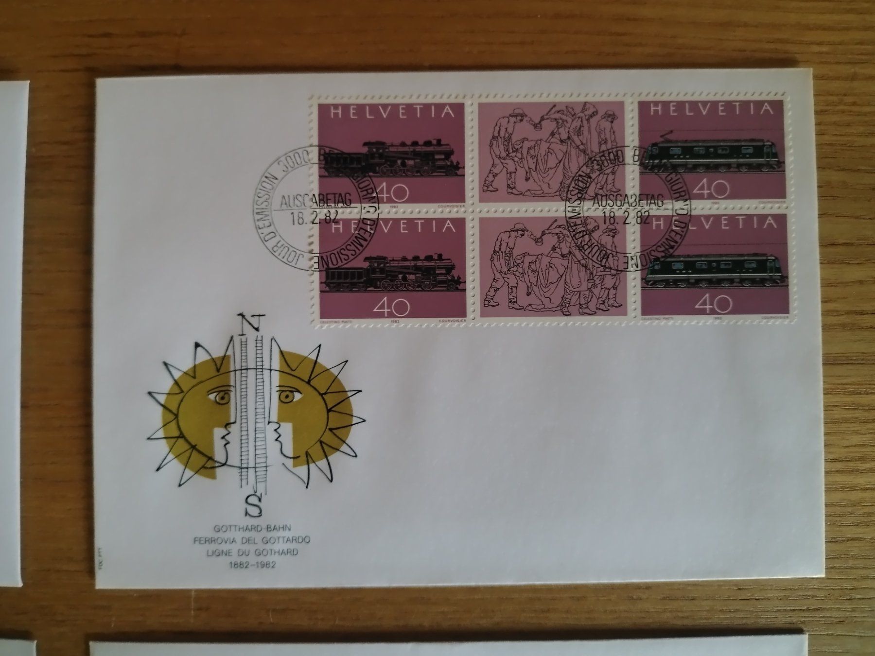 Alle Briefmarken: Briefmarken Ausgabetag Bahn – Gebraucht aus Amden von vipernatter 2