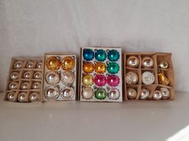 Erzgebirge, 40 Weihnachtsbaumkugeln, Christbaumschmuck, 1956