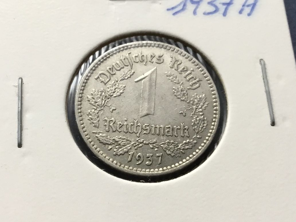 Tutti le monete: 1 Reichsmark 1937 A VZ + – Usato da St. Margrethen SG venduto da alfapeugeot10 1
