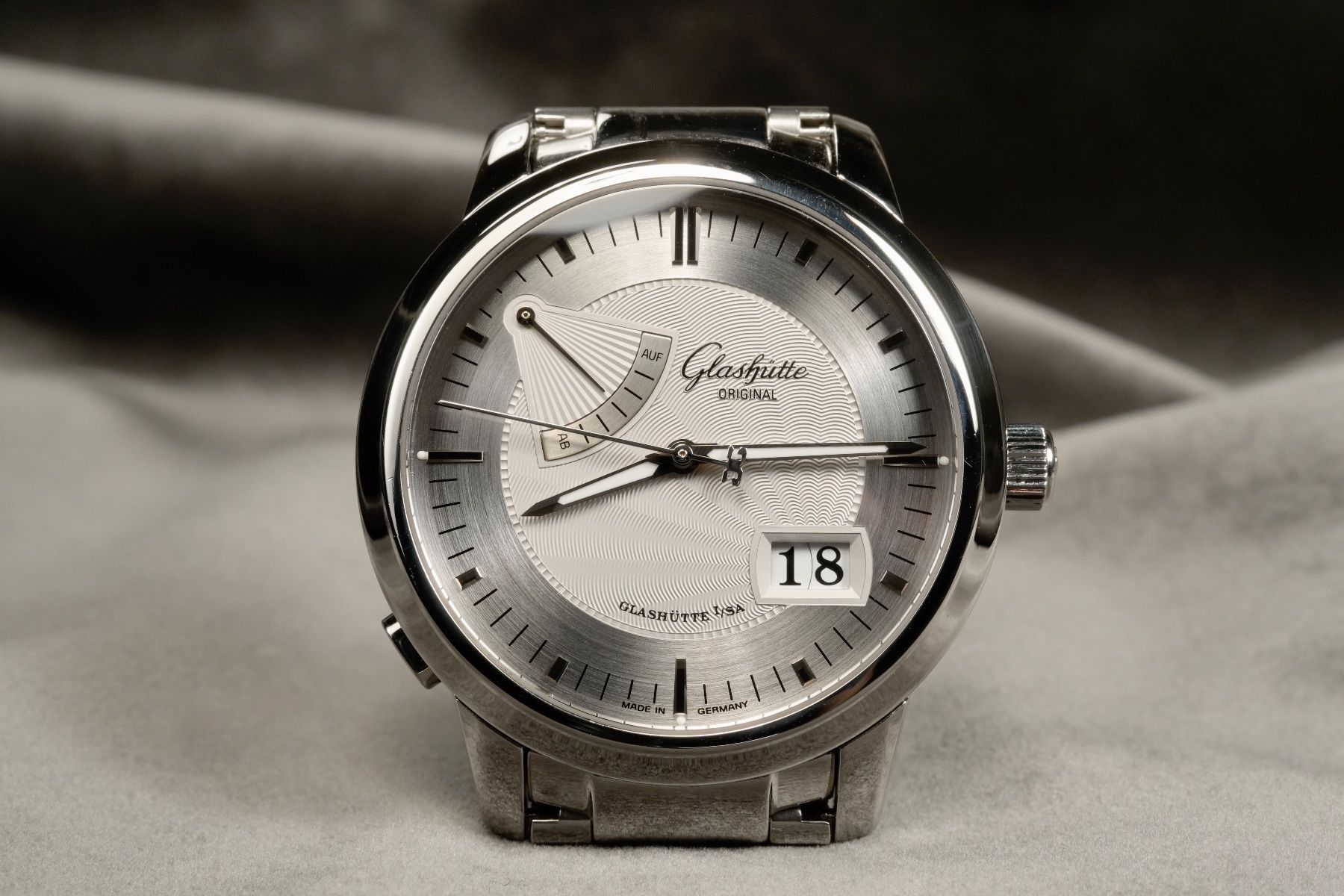 Glashütte Orologi: Glashutte Original - Panorama Date Power Reserve – Usato da Morcote venduto da chronoservice 1