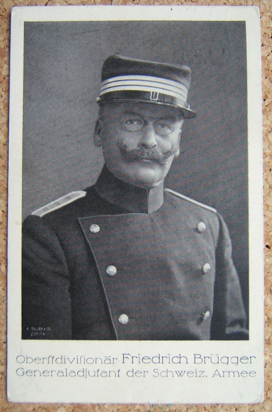 Cartoline postali: AK OBERDIVISIONÄR FRIEDRICH BRÜGGER 1915 – Usato da Brunnen venduto da Nonne04