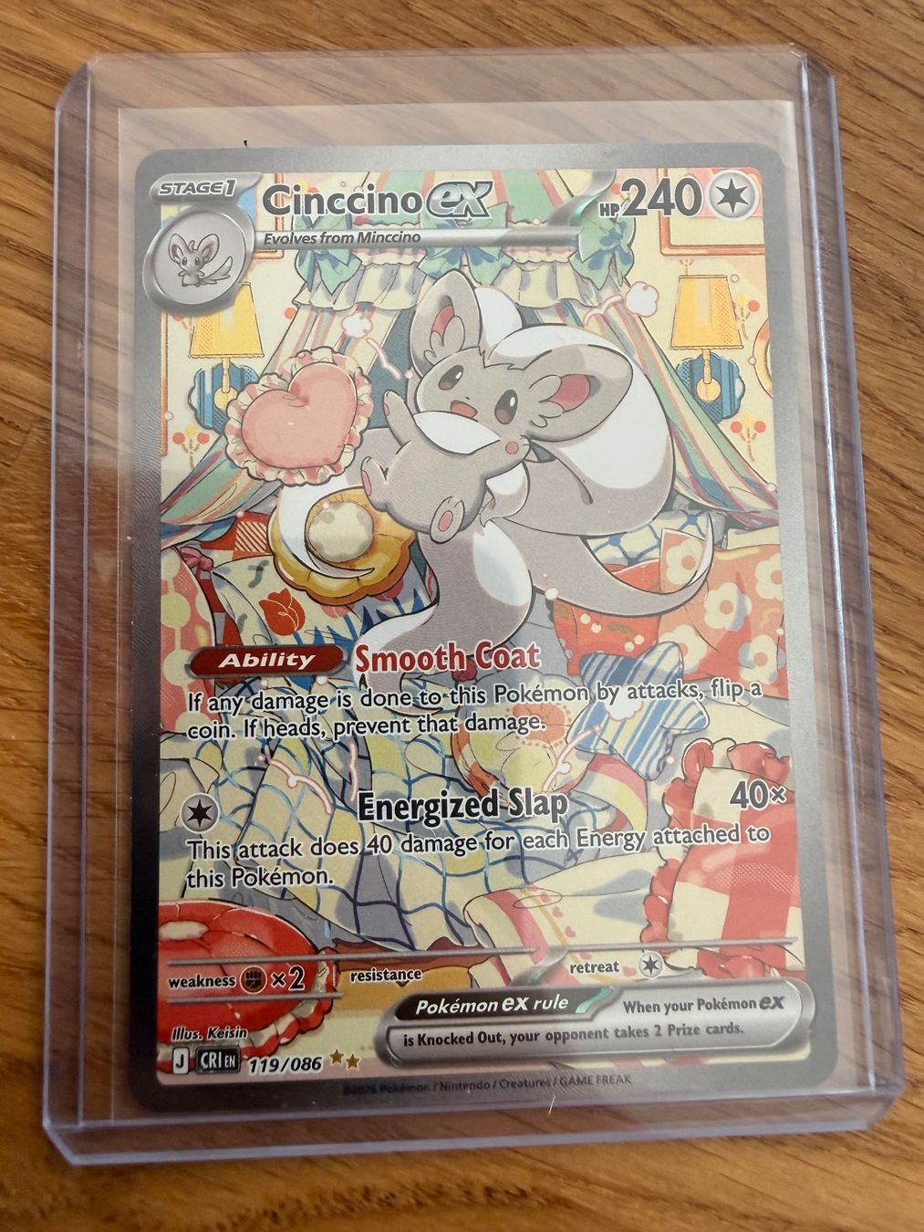 Pokémon Carte collezionabili: Cinccino ex 119/86 – Usato da Amriswil venduto da sim_nlb6