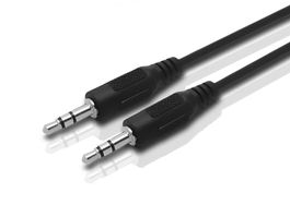 AUX Kabel in verschiedenen Längen, schwarz und weiss