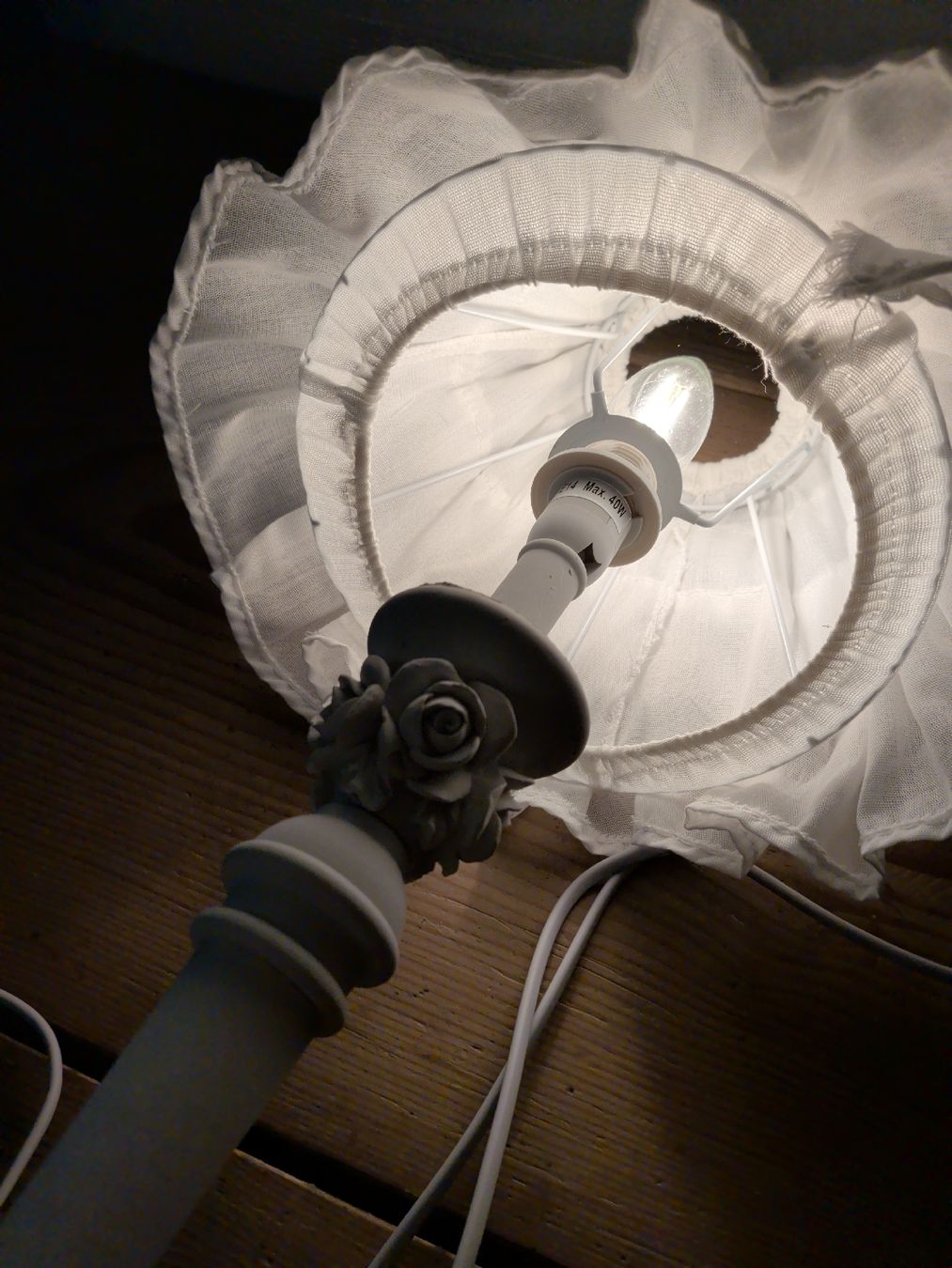 Lampen: Der mit 2 Stehlampen Shabby Chic weiss – Gebraucht aus Dietfurt von Subforce1853 6