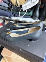 Elegante Bally Echtleder Pumps, Dunkelblau, Gr. 37, Top!