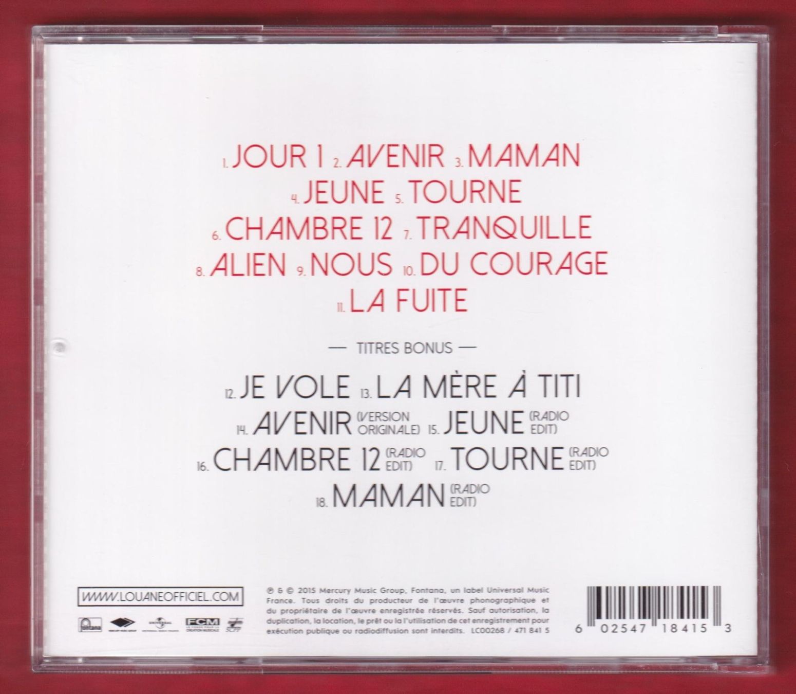 CD: Louane - Chambre 12 (CD) – Usato da Zürich venduto da Pfluftl2000 1