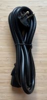 EU Strom Gerätekabel, schwarz, 1.5m, Eckstecker, 1.5 Meter
