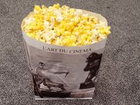 Grosse Popcorn Tüten - 50er Pack - Vintage Hollywood-Style