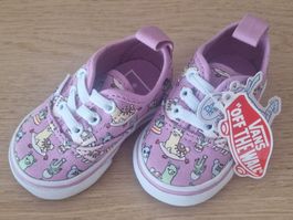 Baskets VANS pour bébé, motif lama, neuves, taille 17, rose