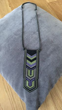 Handgefertigte Perlenkette - Statement Kette