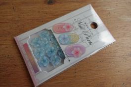 Nail Parts Deko - Gyaru Japan Kawaii Hibiscus Blue
