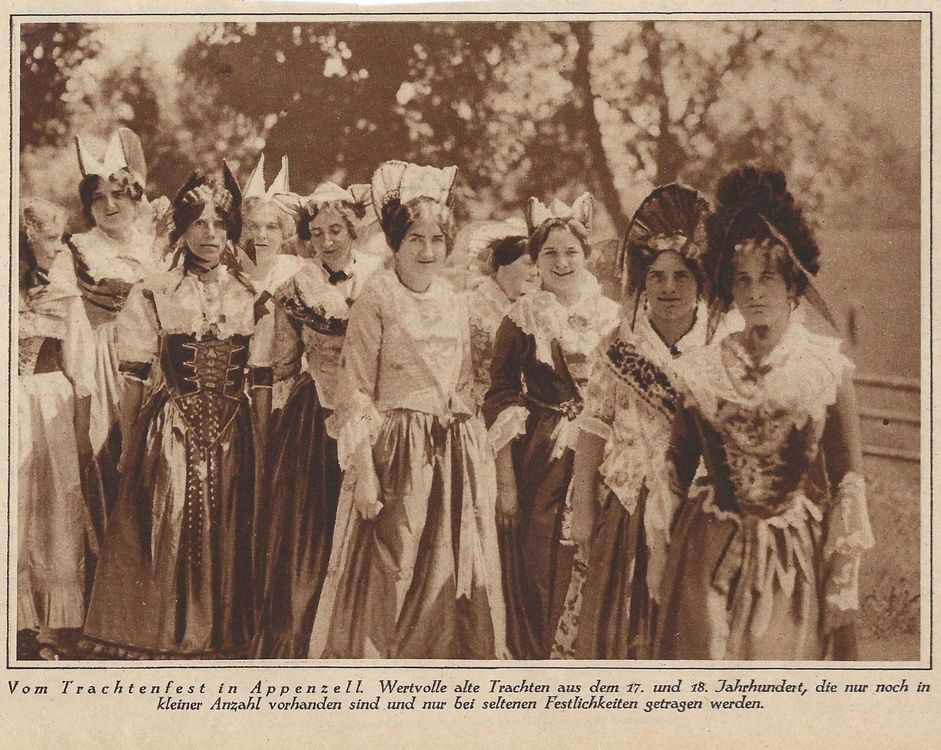 Appenzell, Trachtenfest, 1924 - keine AK, Landwirtschaft | Kaufen auf