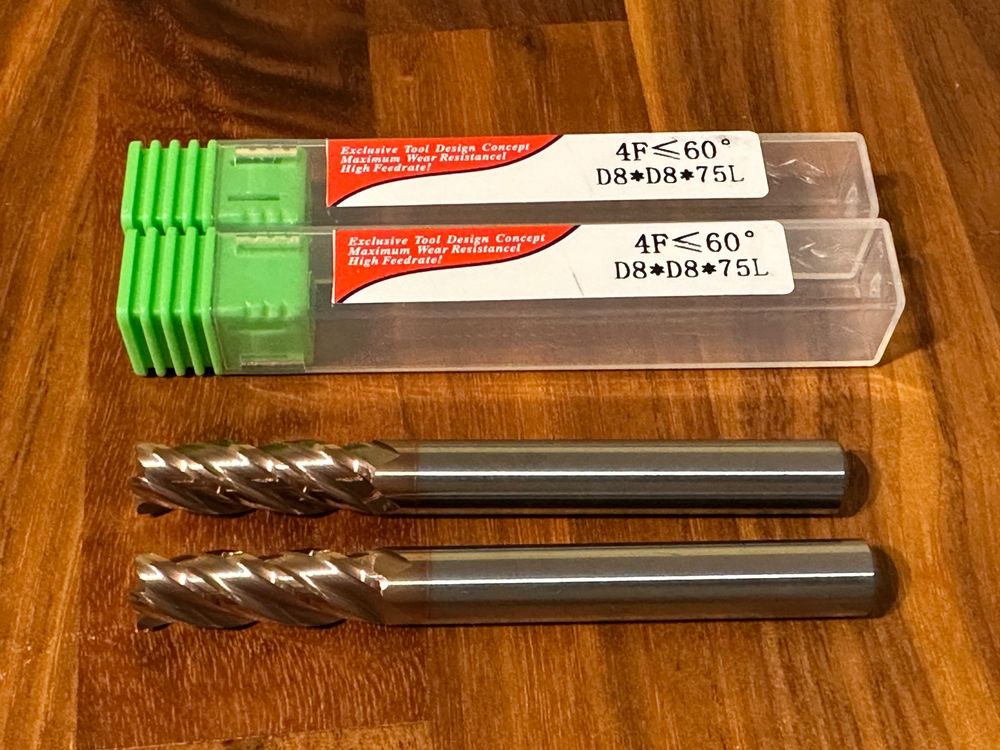 Trend Aluminium-Fräser – 8 Mm Durchmesser, HSSE, 1-schneidig, Für Alu & PVC, 80 Mm Gesamtlänge