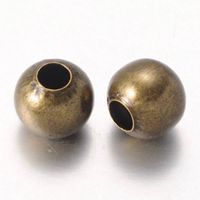 10 Metallperlen bronze  10mm