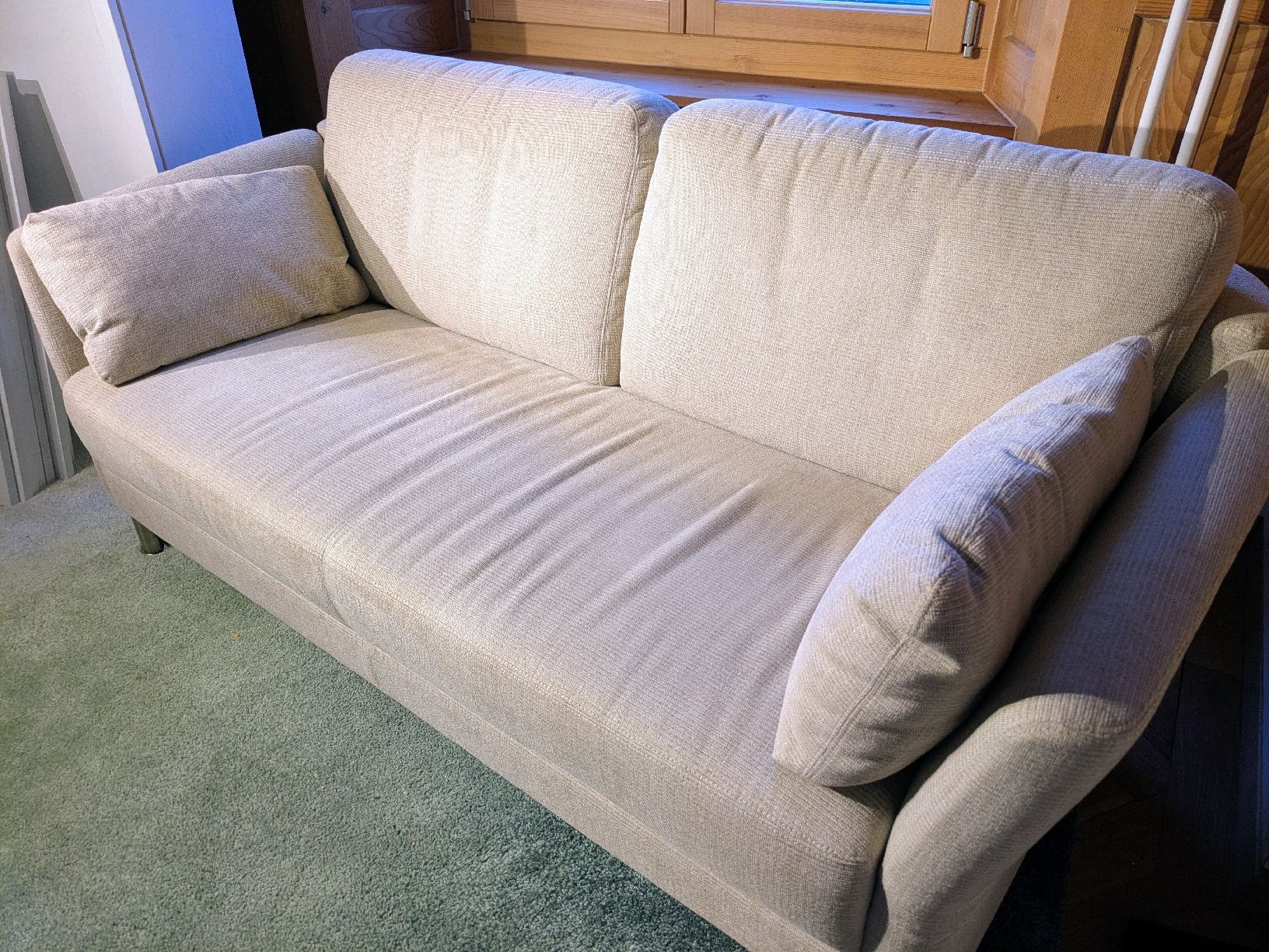 Intertime Divani: Designersofa Intertime Switzerland beige Stoff – Usato da Thalwil venduto da esist88 5