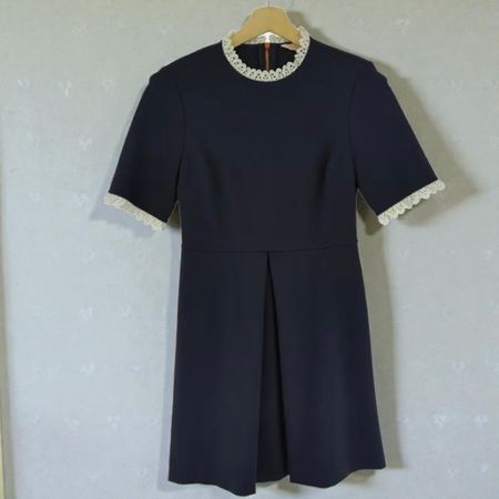Ted Baker Robe d'été bleu marine dentelle Taille 38 État Top