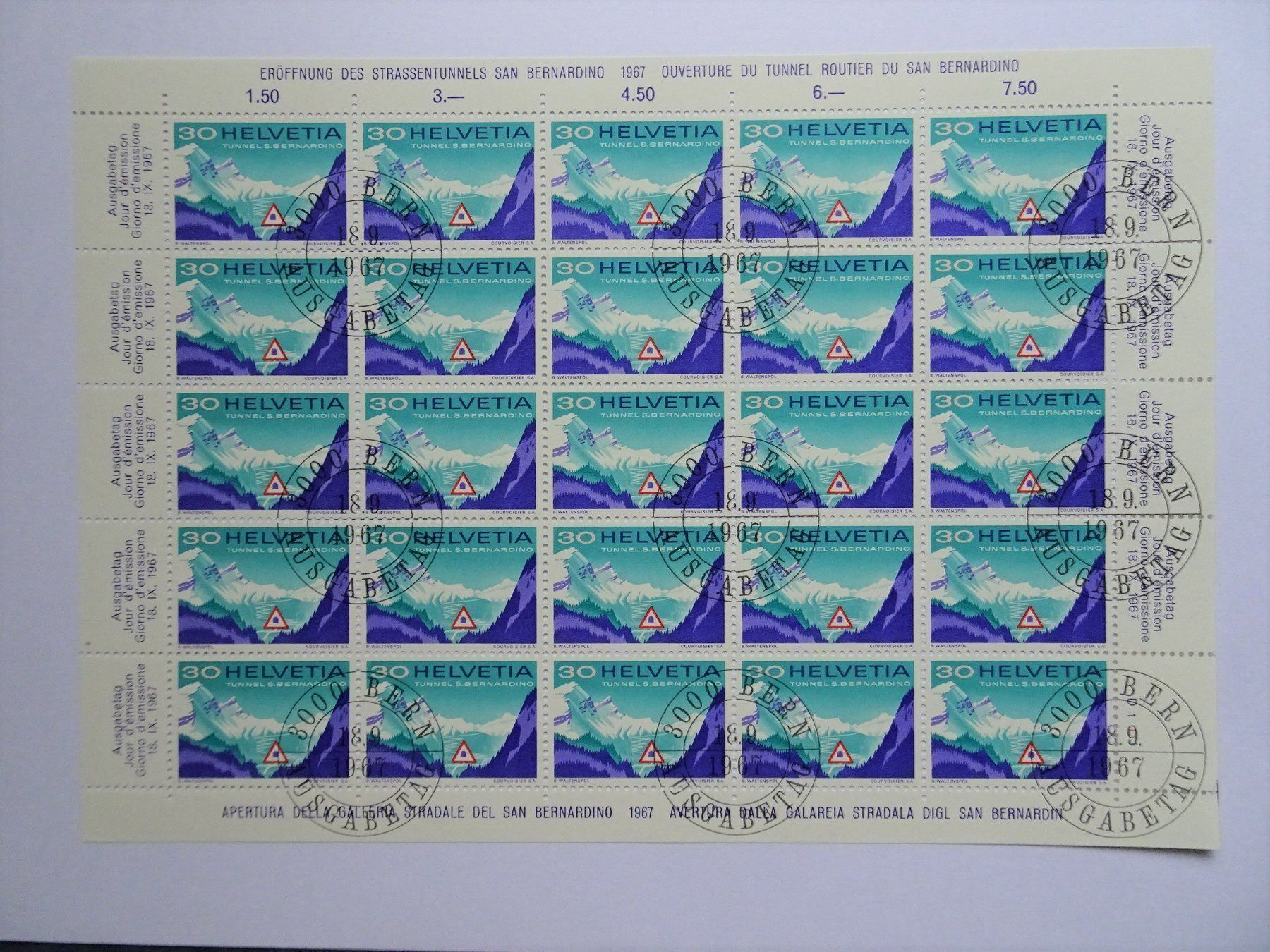 Alle Briefmarken: 1967 mit Abart – Neu (gemäss Beschreibung) aus Aadorf von Chnorli-Furz