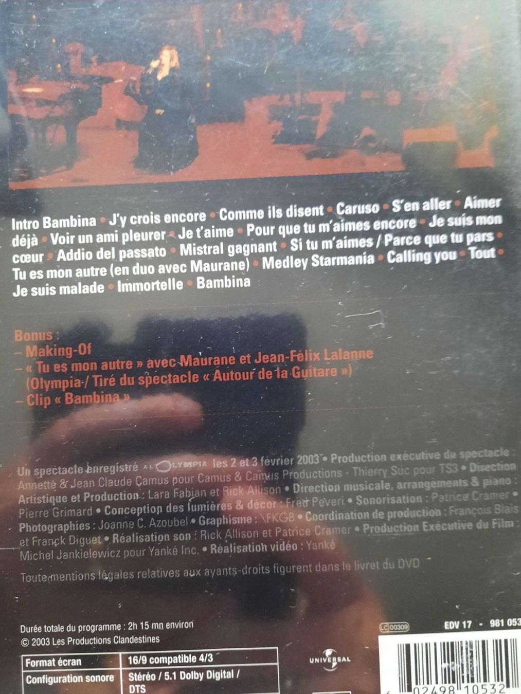 CD: DVD Lara Fabian Live  – Usato da Pully venduto da bro_n52j 2