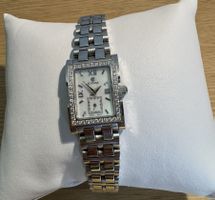 Cyma Damenuhr Edelstahl mit Brillanten-Lunette Swiss Made