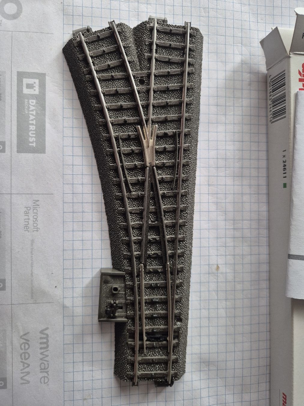 Märklin Modellini di ferrovie: Märklin Weiche links R2 – Nuovo e nell'imballaggio originale da Rain venduto da motoguzzi55 1