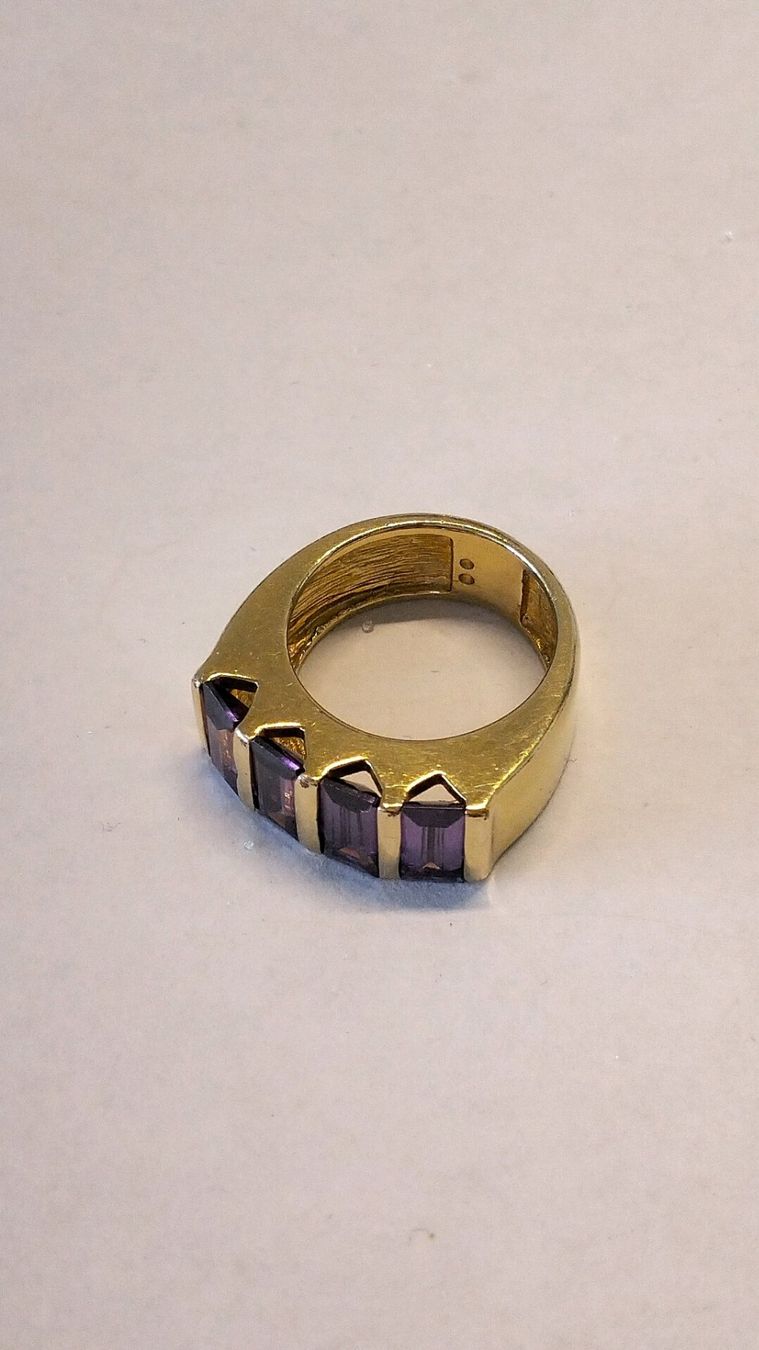 Ringe: Vergoldeter Ring mit CZ – Gebraucht aus Ittigen von amstraad 3