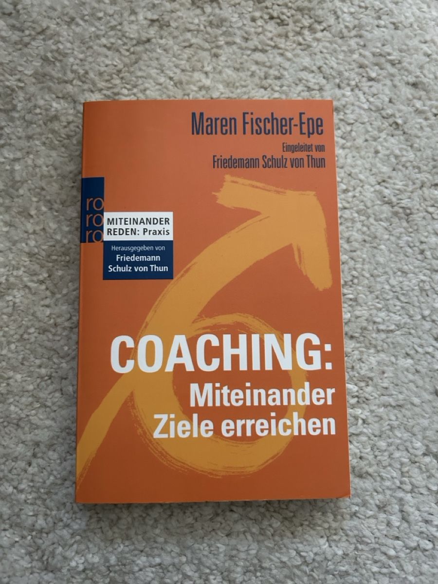 Libri: Coaching: Miteinander Ziele erreichen - Fischer-Epe – Usato da Zürich venduto da wipiga
