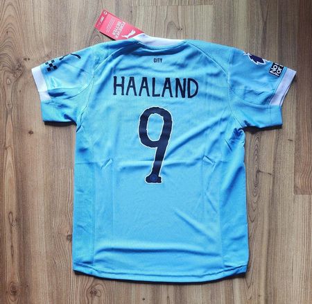 Kinder Puma Trikot Manchetser City Haaland Gr.152, #9, Neu