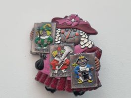 Handbemalte Basler "Blaggedde" 1987. F. Müller basel