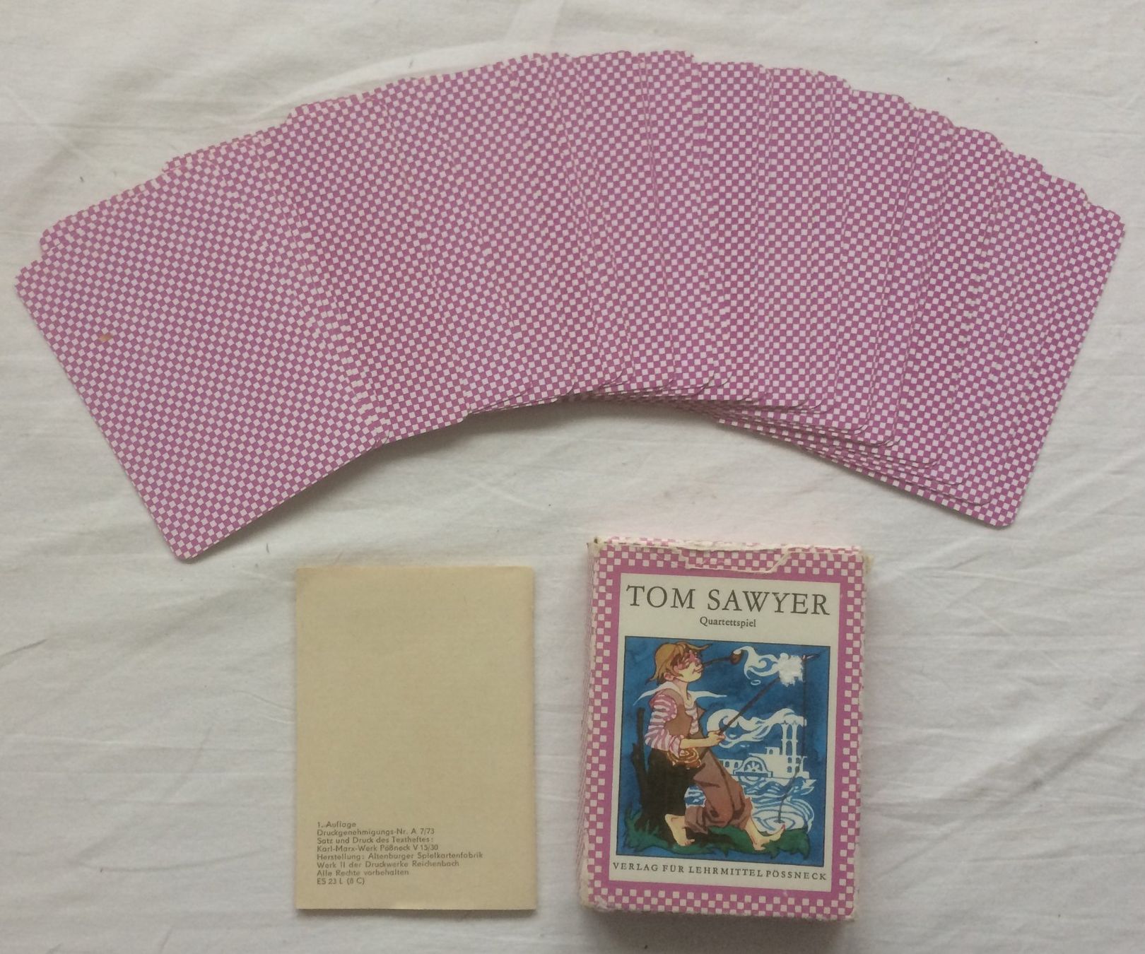 Giochi: TOM SAWYER - Quartettspiel - DDR 1973 – Usato da Schaffhausen venduto da durruti 4