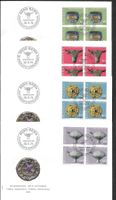 4 FDC Pro Patria 1974 Serie Viererblöcke ET 30.5.1974