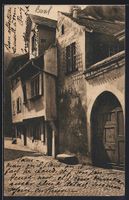 AK Alt-Basel, Am oberen Heuberg, 1909