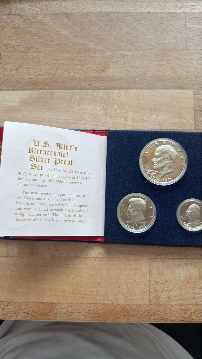 Tutti le monete: US Mint Bicentennial Silber Proof Set, 1776-1976 – Usato da Brunnen venduto da Holz-style 1