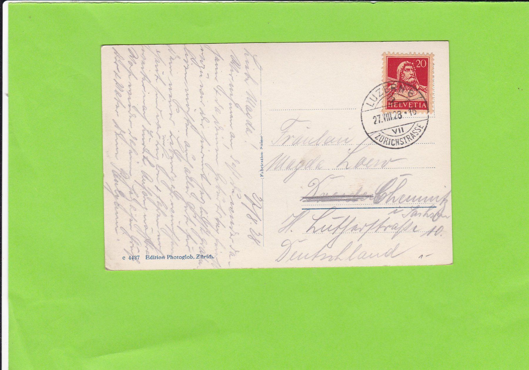 Cartoline postali: Luzern. Am Quai – Usato da St. Peterzell venduto da neckertal 1