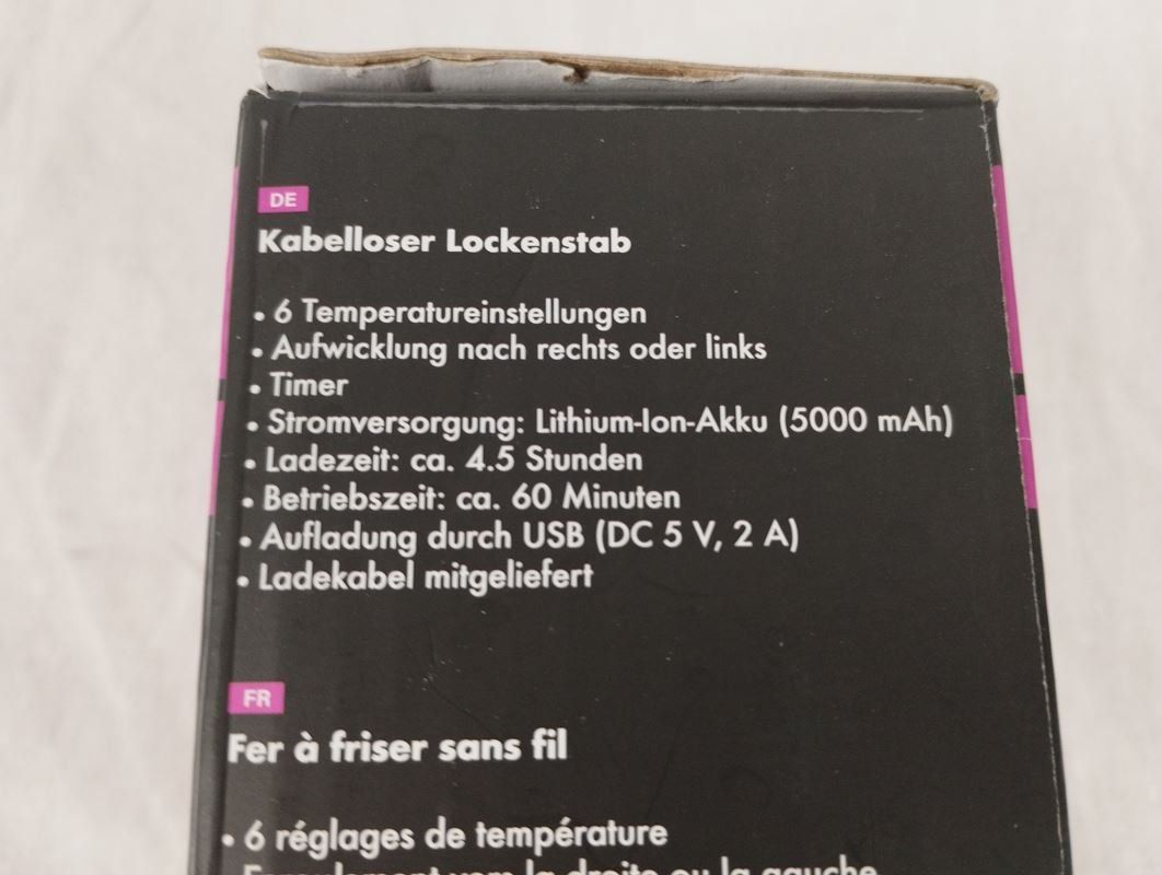 Fers à boucler & lisser: I-CARE Elektrischer Lockenstab – D'occasion à Schübelbach par Restwert_Schubelbach 6