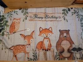 Happy birthday banner neu!! Waldmotiv