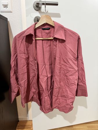 Chemise Zara rose manches longues taille S bon état