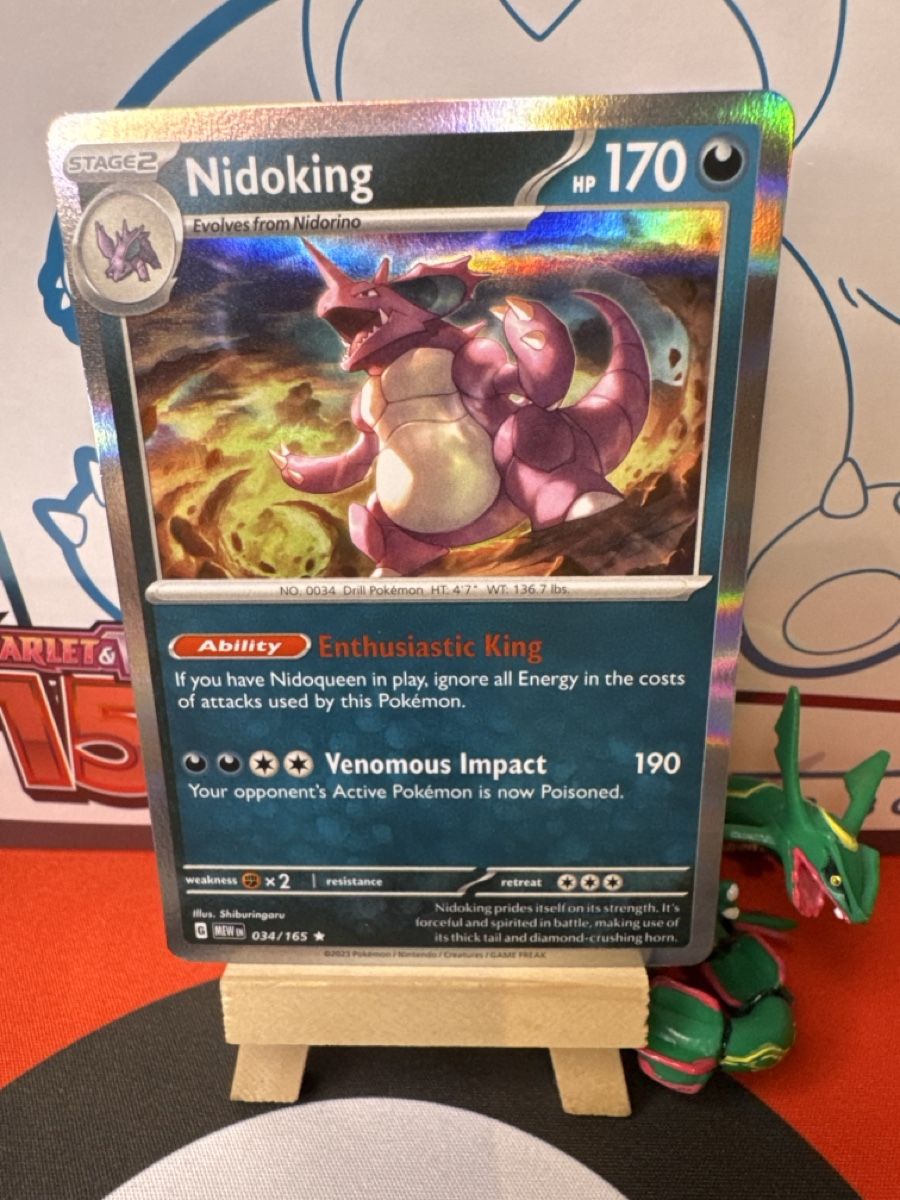 Pokémon Carte collezionabili: POKÉMON / Nidoking / 151 / Holo – Usato da Herzogenbuchsee venduto da TCG-High-Quality