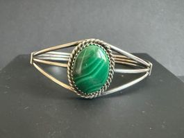 Silber Armband mit Malachit 925