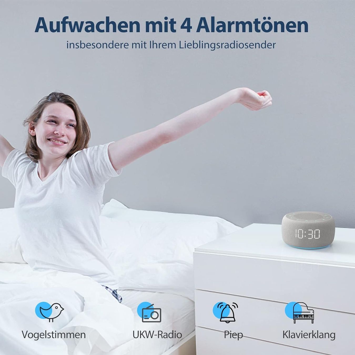 Sveglie: Digitaler Radiowecker Grau – Nuovo e nell'imballaggio originale da Nuglar venduto da SaleRitter 4