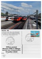 Renens Lausanne Ouest Post Bahnhof Bahn SBB Re 4/4 II + TL