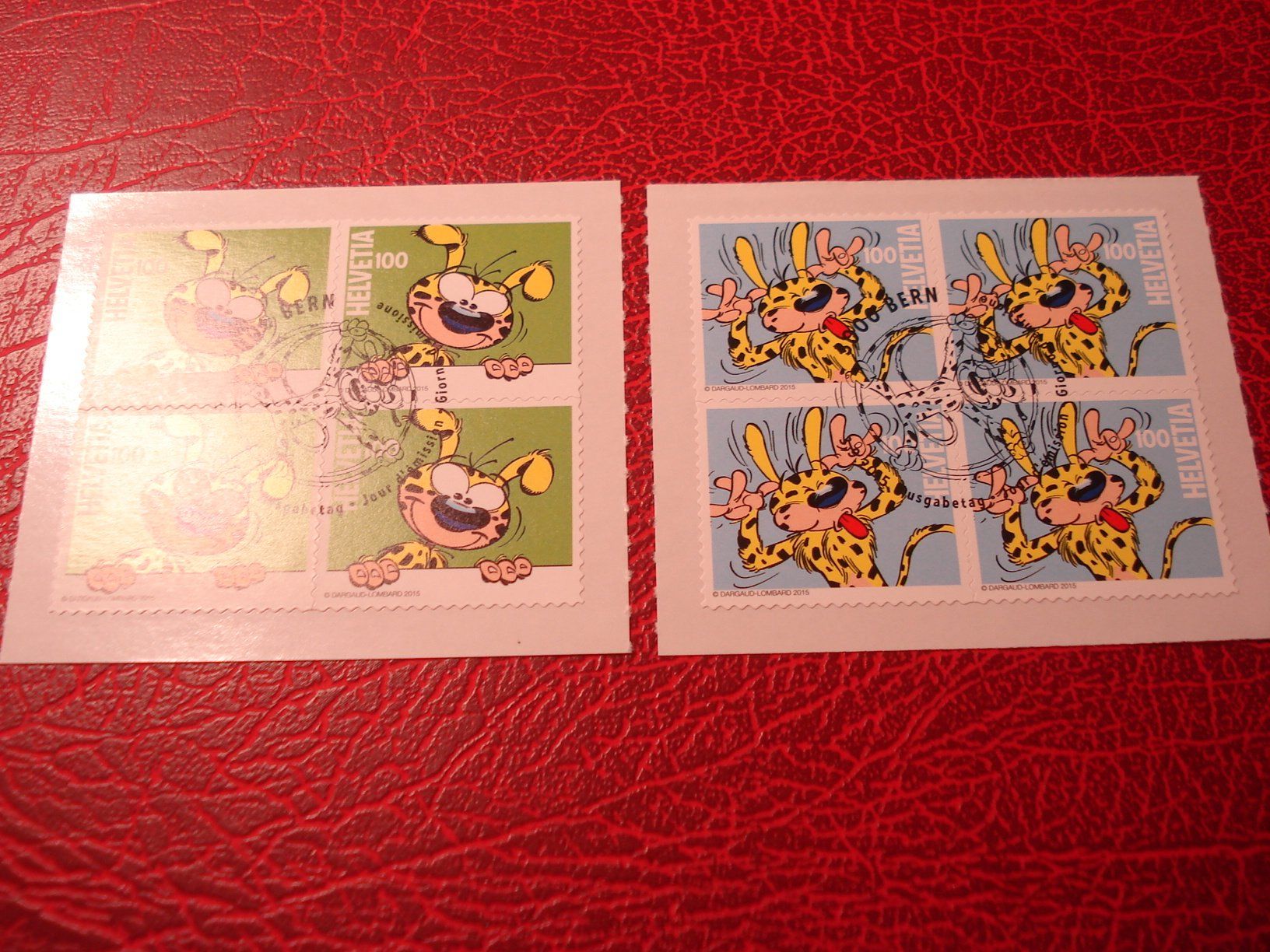 Alle Briefmarken: Satz Comic, 2015, FDC + Lose 4erblock ET-o – Gebraucht aus Niederwil AG von morostahu