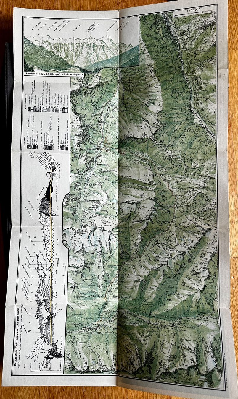 Cartine & Atlanti: Schweizerische Alpenposten: Lukmanier-Poststrasse – Usato da Zürich venduto da allp 1
