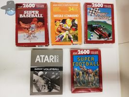 5er Set Atari VCS 2600 Games (alle getestet)
