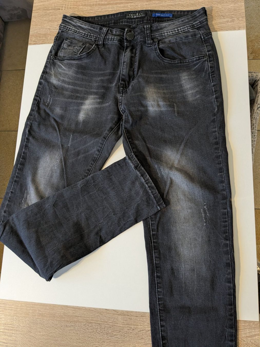 Jeans: Herrenjeans - cooler Used-Look - Gr. 33/34 – Usato da Seuzach venduto da Gajos 1