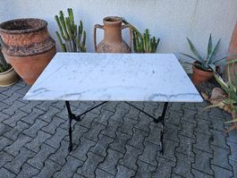 Marmortisch Gartentisch Bistrotisch