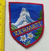 Zermatt Matterhorn Edelweiss/ Stoffabzeichen, Aufnäher