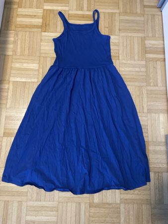 Sommerkleid blau ärmellos Baumwolle Grösse M gebraucht