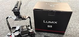 Panasonic Lumix s5 full frame camera with cage