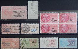 Frankreich Lot mit alten Werten X