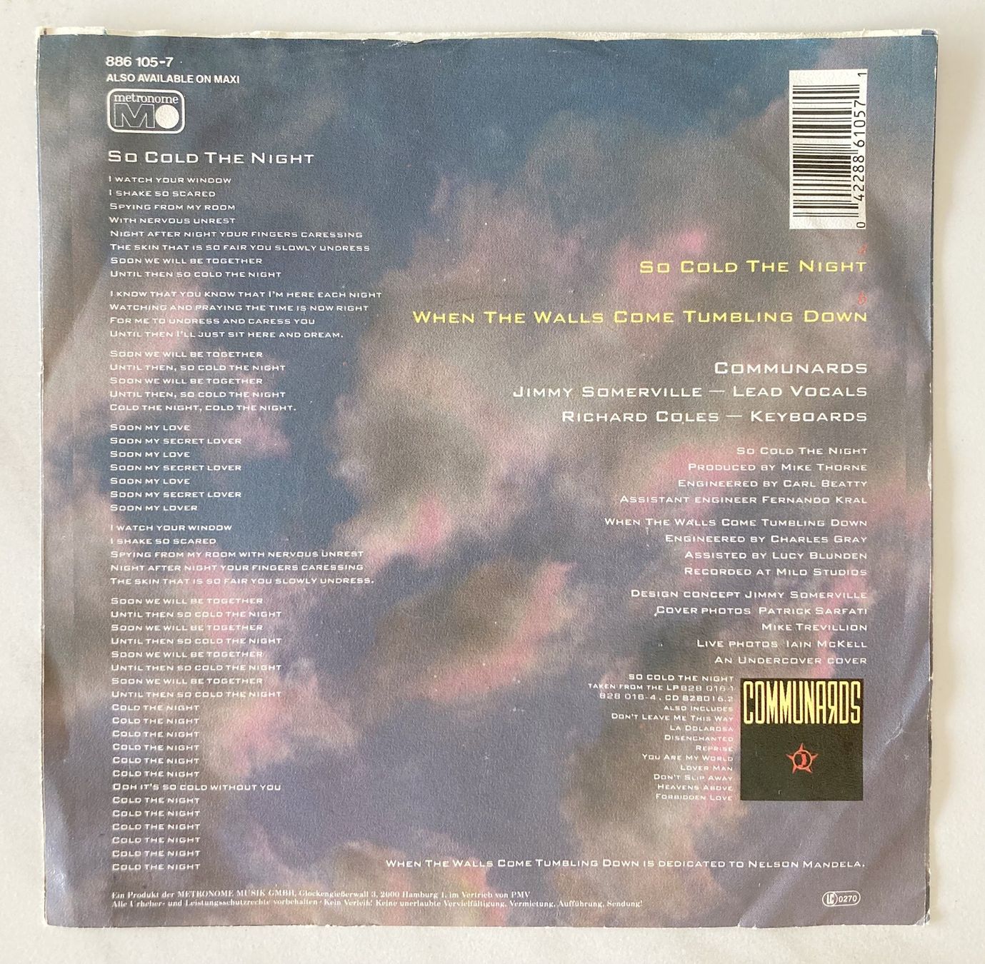 Schallplatten: THE COMMUNARDS - SO COLD THE NIGHT – Gebraucht aus Bottens von hotter-than-hell 1